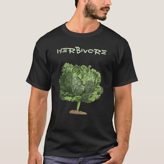 Camiseta Kale Herbivore Vegan Vegetarian (Frente)