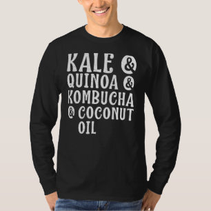 Camiseta Kale Quinoa Kombucha Coconut Oil Saudável Estilo d