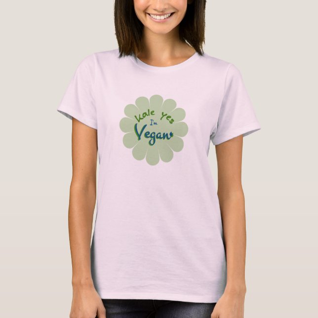 Camiseta Kale Sim, sou Vegan (Frente)