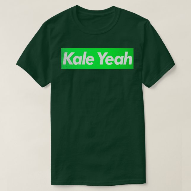 Camiseta Kale Sim Vegan Plant Based Typografia Design 1 (Frente do Design)