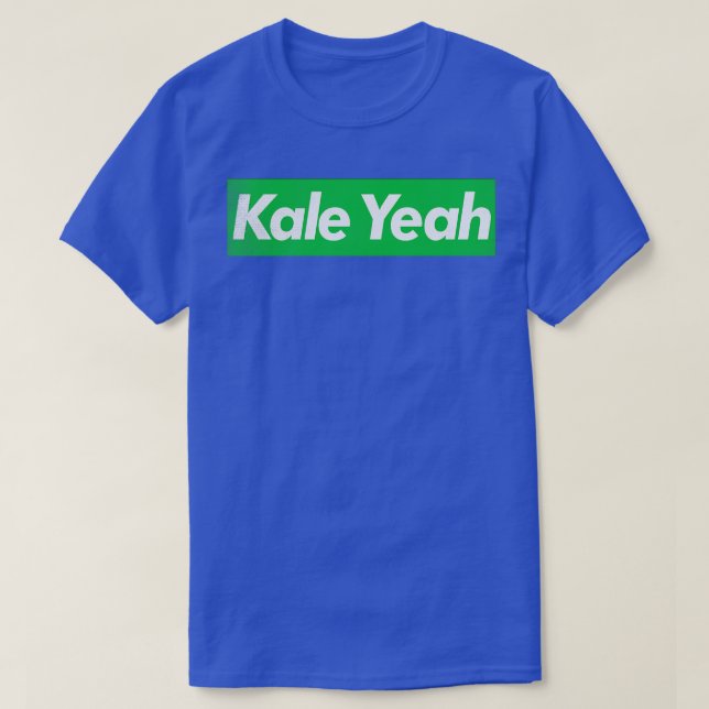Camiseta Kale Sim Vegan Plant Based Typoographic Design (Frente do Design)