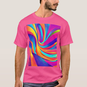 Camiseta Kaleidoscope Abstrato Burst Trabalho de arte