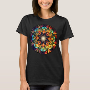 Camiseta Kaleidoscope Mandala Flower Design- 23091