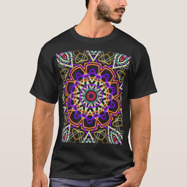Camiseta  Kaléïdoscope moderne en relief (Frente)