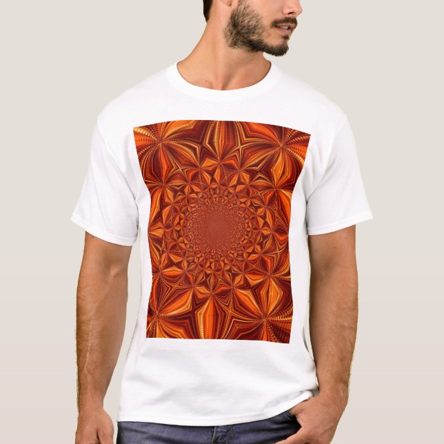 Camiseta Kaleidoscope Red Digital Art- 28503 (Frente)
