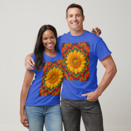 Camiseta Kaleidoscope Sunflower