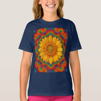 Camiseta Kaleidoscope Sunflower 