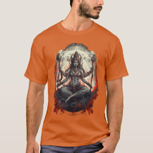 Camiseta Kali Deusa da Morte e do Juízo Final Hindu Yoga W