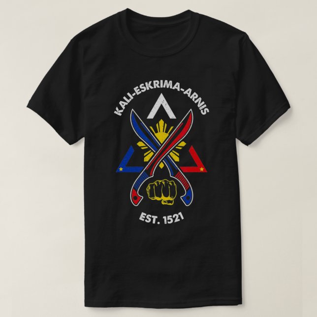 Camiseta Kali eskrima arnis filipino martial arts eskrimado (Frente do Design)