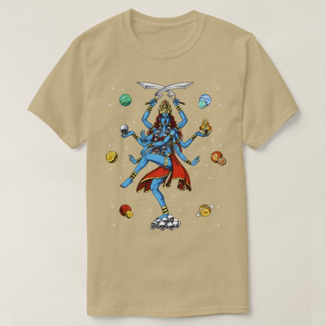 Camiseta Kali Hindu Goddese (Frente do Design)
