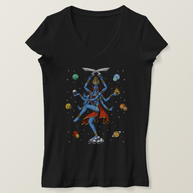 Camiseta Kali Hindu Goddese (Frente do Design)
