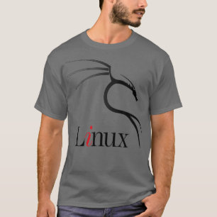 Camiseta Kali Linu tagline Tee com Dragão Negro Open Os