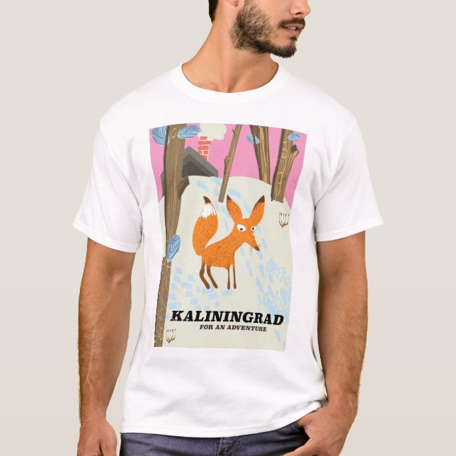 Camiseta Kaliningrado "para um poster de viagens de aventur (Frente)