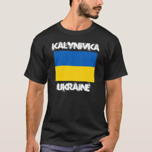 Camiseta Kalynivka, Ucrânia com bandeira ucraniana