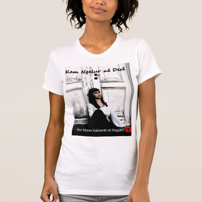 Camiseta Kam ngelur ne dere T-Shirt engraçado Albânia (Frente)