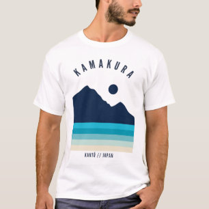 Camiseta Kamakura Kanto Japão Praia Vintage Retrô