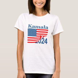 Camiseta Kamala 2024 Folded Flag Reveal Harris Presidente