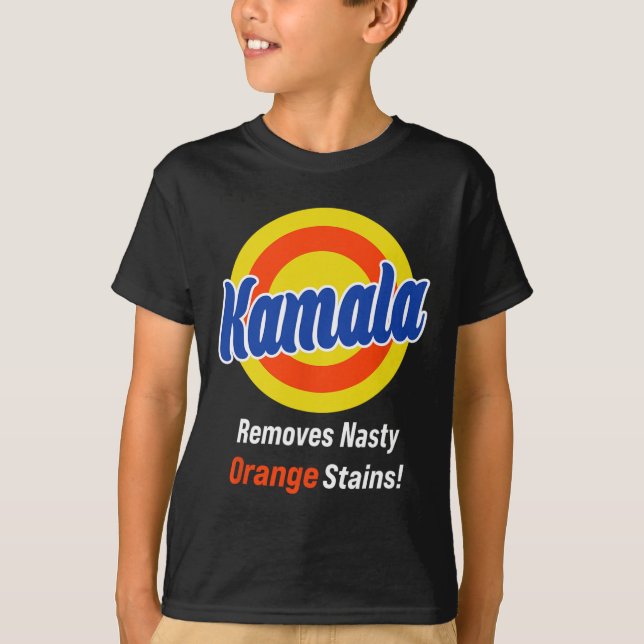 Camiseta Kamala 2024 Retira Banhos Laranja Desagradáveis Vo (Frente)