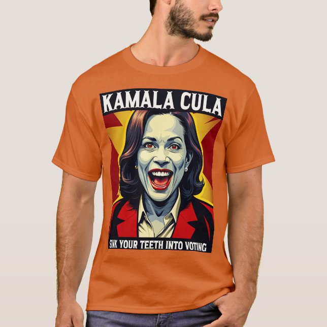 Camiseta kamala cula sink your teeth into voting Election U (Frente)