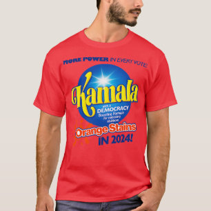 Camiseta Kamala Detergent Para Remover O Stubborn Orange St