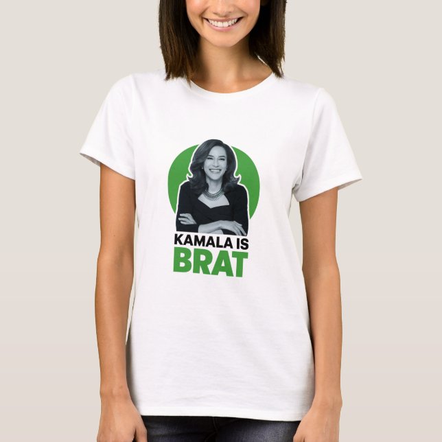 Camiseta Kamala é Brat Funny Sarcastic (Frente)
