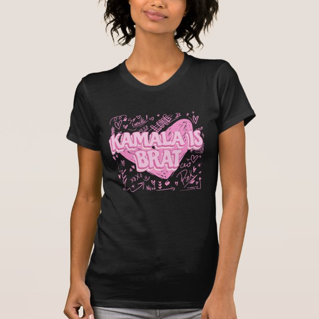 Camiseta Kamala É Brat T-Shirt (Frente)