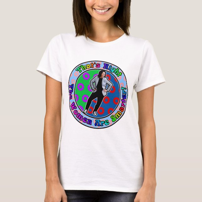 Camiseta Kamala é mais inteligente, as mulheres são mais in (Frente)