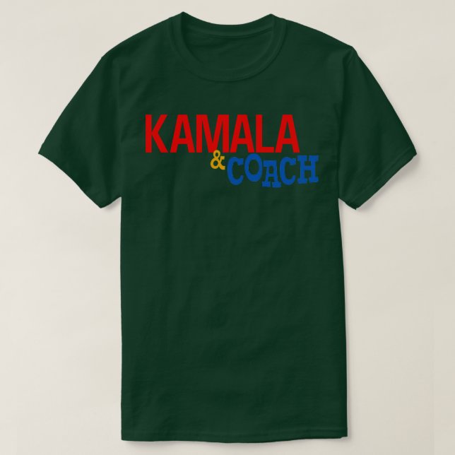 Camiseta Kamala e o treinador TShirt 1 (Frente do Design)