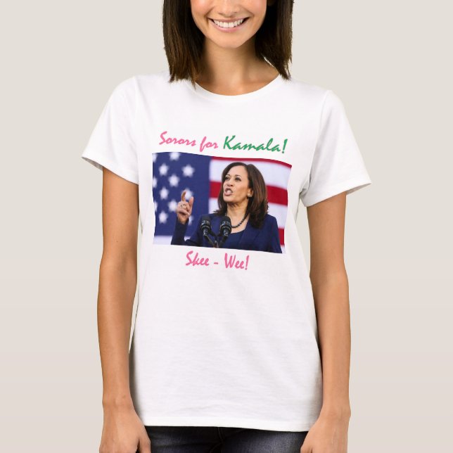 Camiseta Kamala Harris 2020 AKA Sorors para Kamala (Frente)