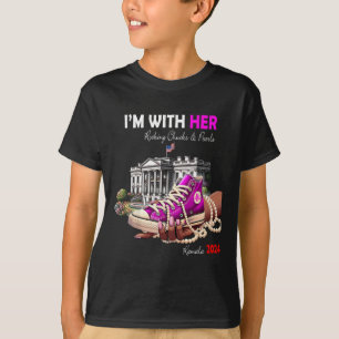 Camiseta Kamala Harris 2024 Eu estou com seus Bichos-de-Obr