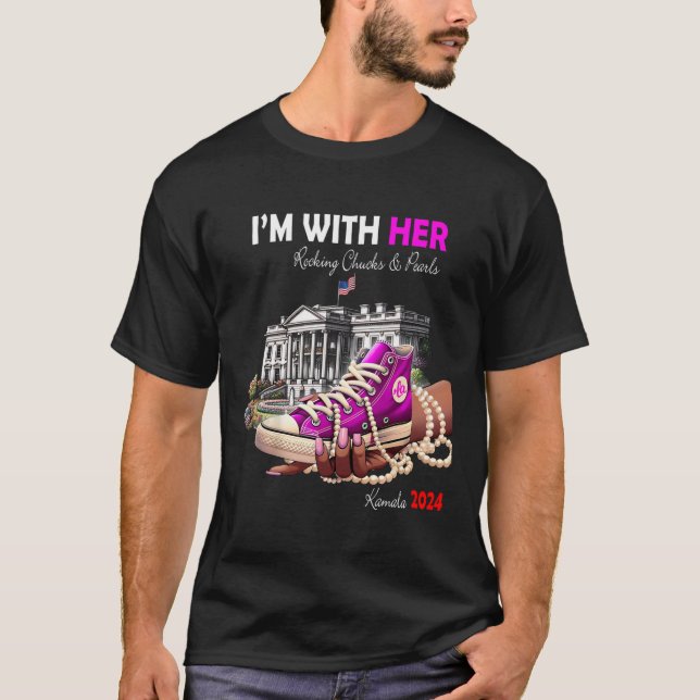Camiseta Kamala Harris 2024 Eu estou com seus Bichos-de-Obr (Frente)
