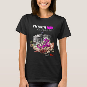 Camiseta Kamala Harris 2024 Eu estou com seus Bichos-de-Obr
