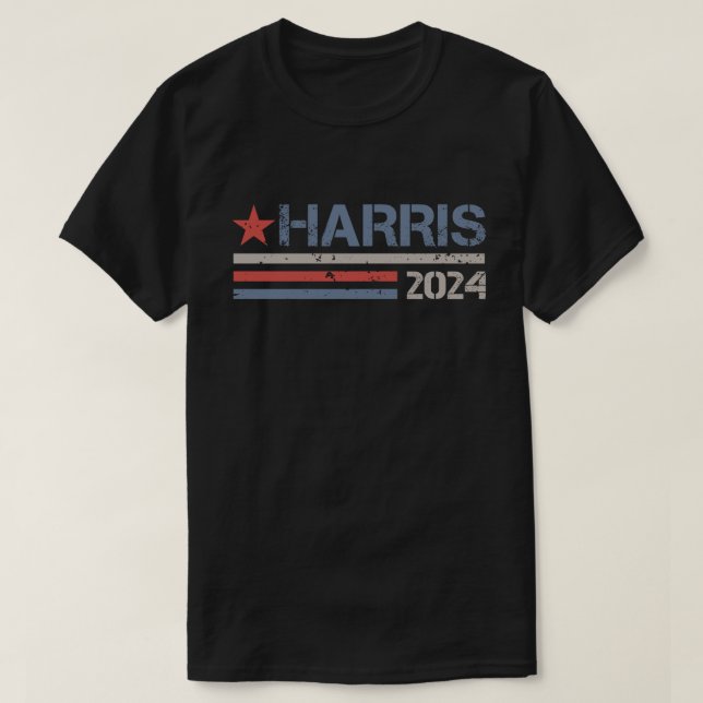 Camiseta Kamala Harris 2024 Para A Campanha Do Presidente (Frente do Design)