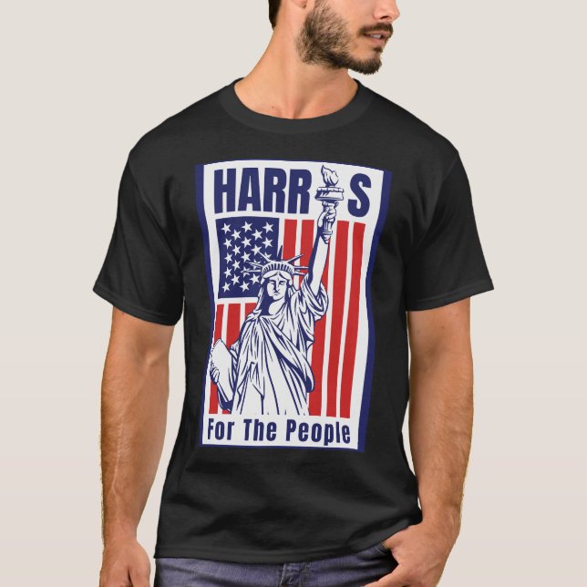 Camiseta Kamala Harris 2024 - Para As Pessoas (Frente)