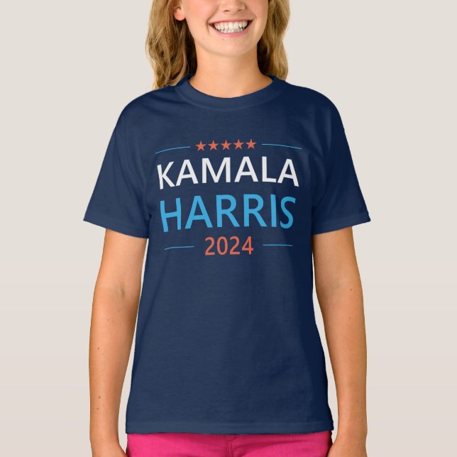 Camiseta Kamala Harris 2024 para o Presidente (Frente)