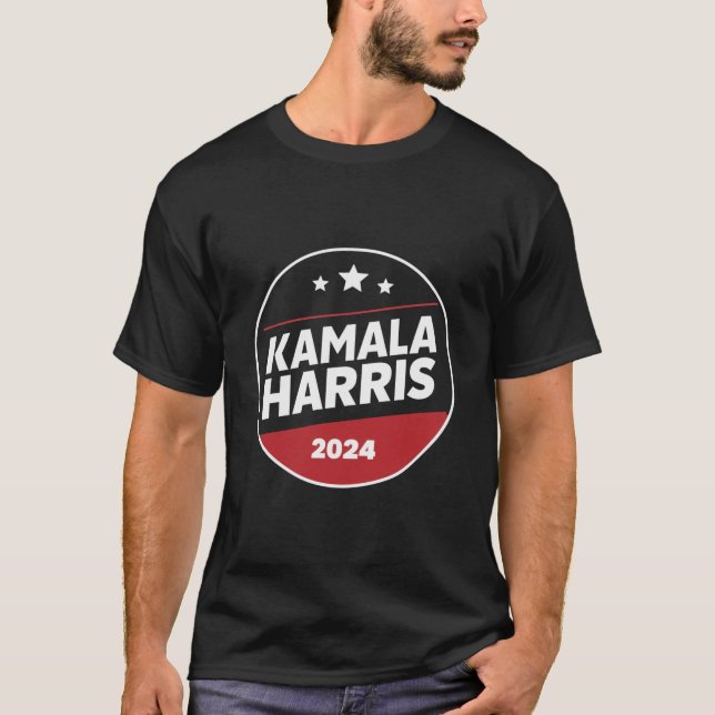 Camiseta Kamala Harris 2024 Para Presidente Retro Eleição (Frente)