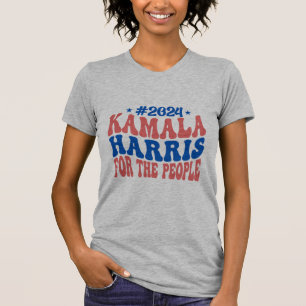 Camiseta Kamala Harris 2024 - Pela Campanha Retro Pessoas