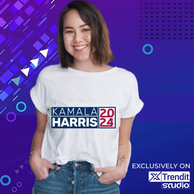 Camiseta Kamala Harris 2024 Presidente Americano Flag Vinta (KAMALA HARRIS 2024)