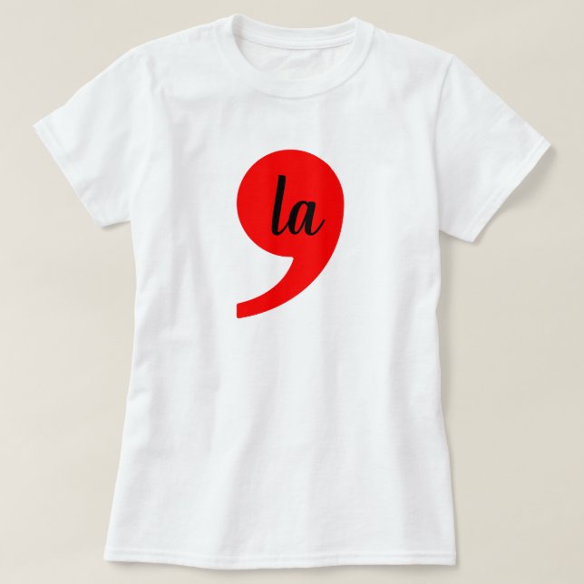 Camiseta Kamala Harris 2024 Presidente Comma La Funny (Frente do Design)