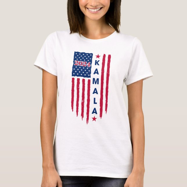 Camiseta Kamala Harris 2024 Retro Design (Frente)
