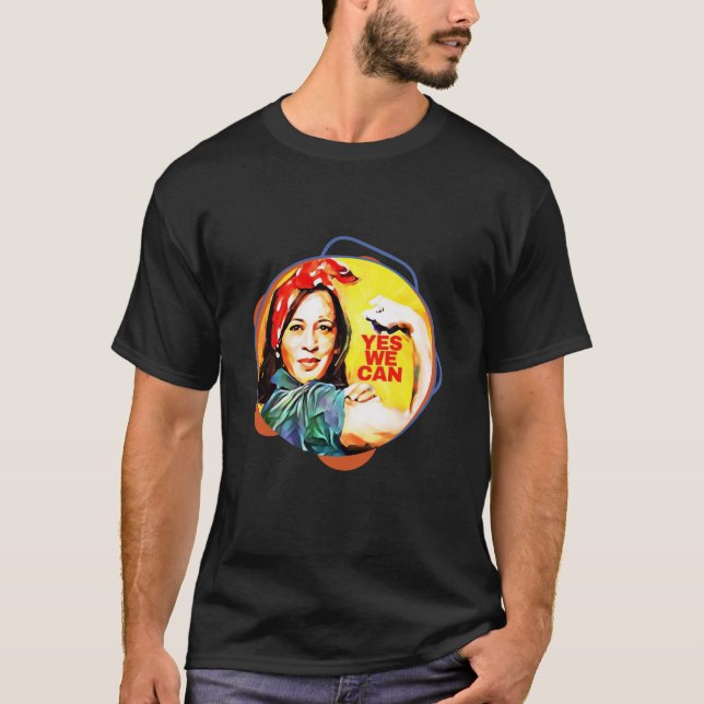 Camiseta Kamala Harris 2024 Sim Podemos Patriótico American (Frente)