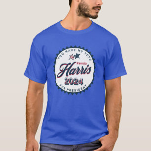Camiseta Kamala Harris 2024   Tem o meu voto