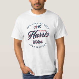 Camiseta Kamala Harris 2024 | Tem o meu voto