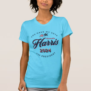 Camiseta Kamala Harris 2024 Tem o meu voto