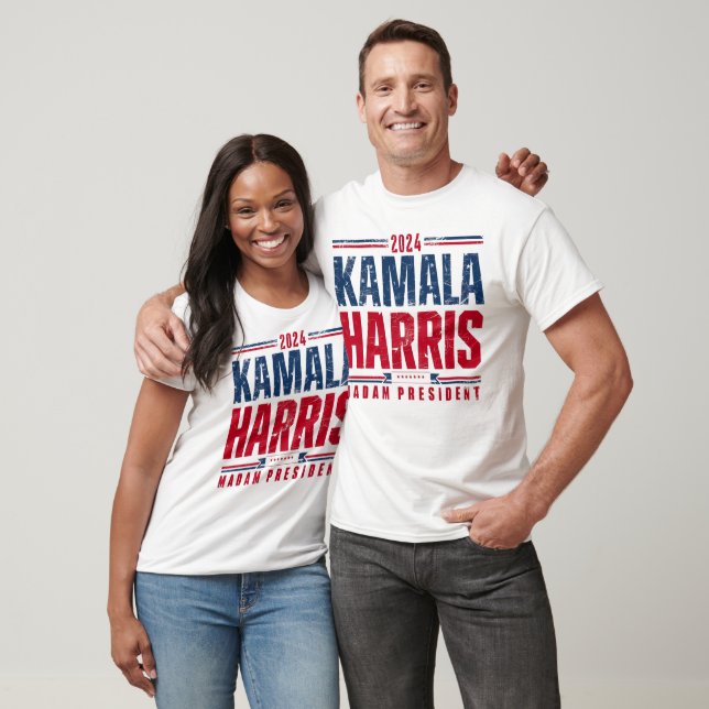 Camiseta Kamala Harris 2024 VP ao Presidente Mulher Negra 2 (Unissex)
