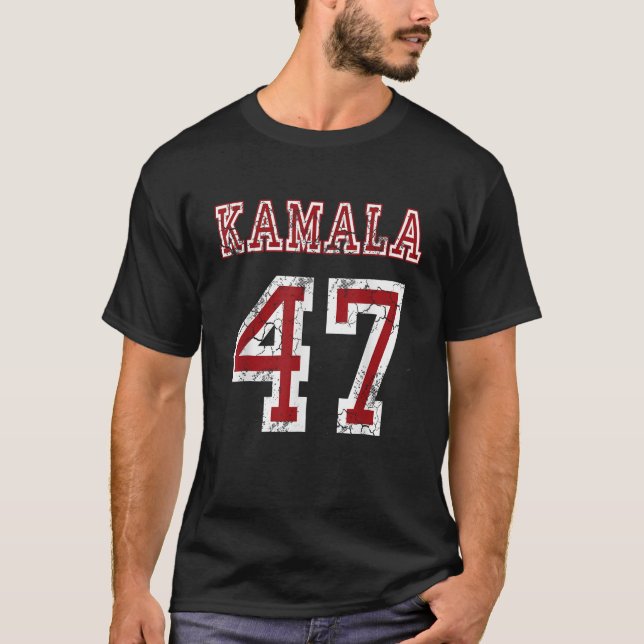 Camiseta Kamala Harris 47. º Presidente EUA América 2024 El (Frente)