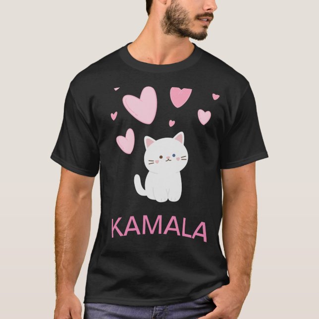 Camiseta Kamala Harris Cat T-shirt (Frente)