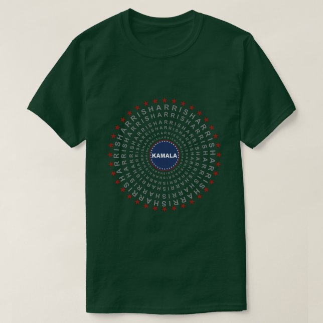 Camiseta KAMALA HARRIS Ecos da Morte Homens (Frente do Design)