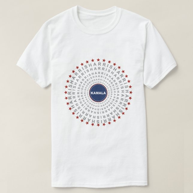 Camiseta KAMALA HARRIS Ecos da Morte Homens (Frente do Design)