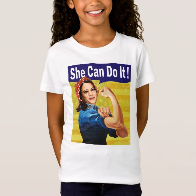 Camiseta Kamala Harris Ela Consegue Fazer Isso Bela Jersey  (Frente)